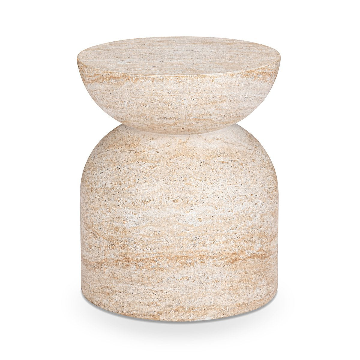 Ridgewood Capri Limestone Outdoor Accent Table - Ornate Home