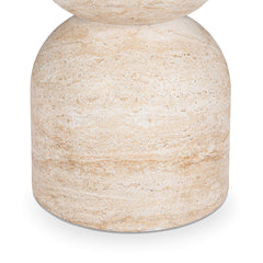 Ridgewood Capri Limestone Outdoor Accent Table - Ornate Home