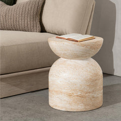 Ridgewood Capri Limestone Outdoor Accent Table - Ornate Home