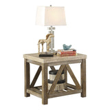 Ridley Weathered Natural End Table - Ornate Home