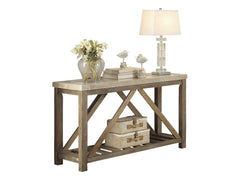 Ridley Weathered Natural Sofa Table - Ornate Home