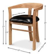 Rift Tan Dining Chair - Ornate Home