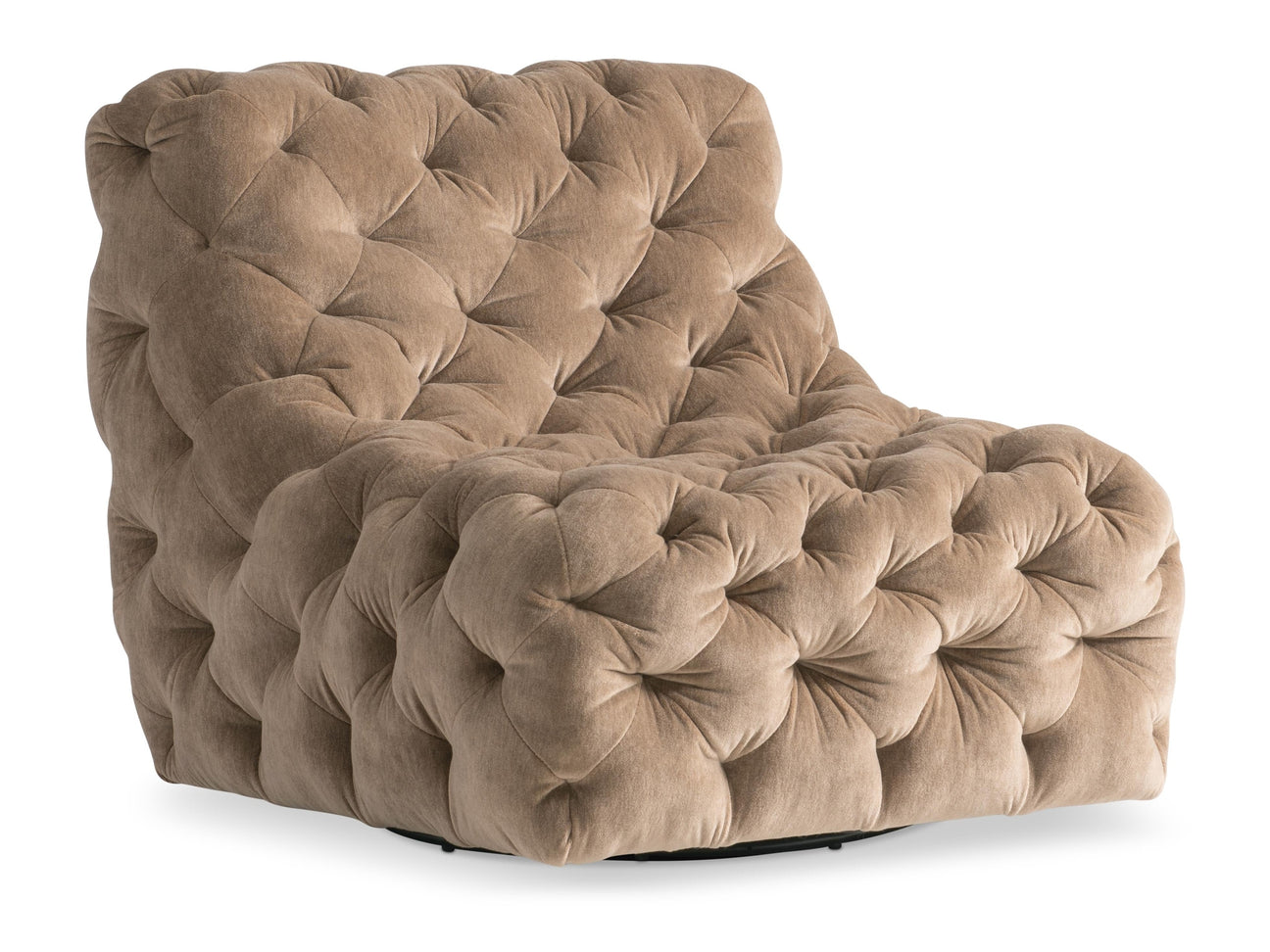 Rigby Brown Fabric Swivel Chair - Ornate Home