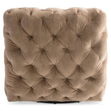 Rigby Brown Fabric Swivel Chair - Ornate Home