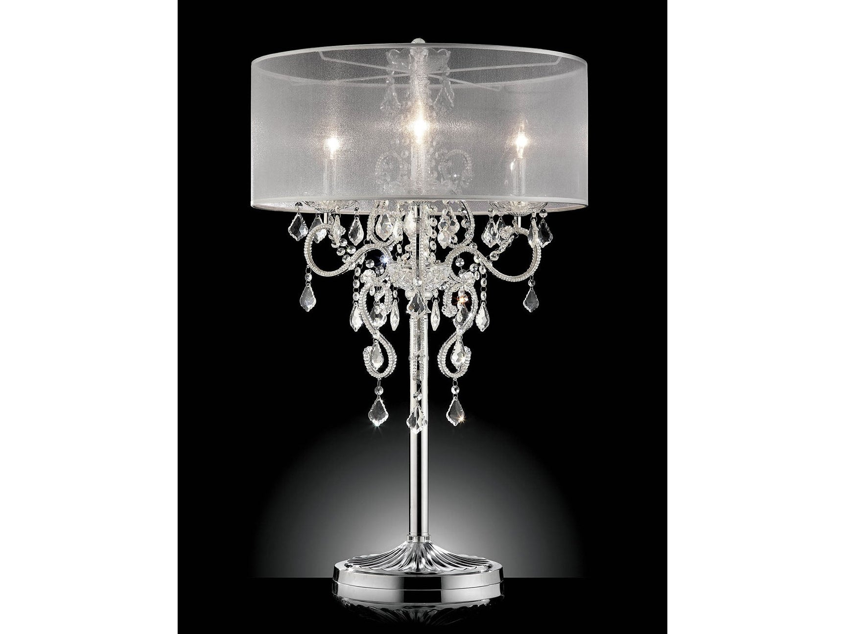 Rigel Silver Table Lamp - Ornate Home