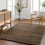 Riki Black Area Rug - Ornate Home