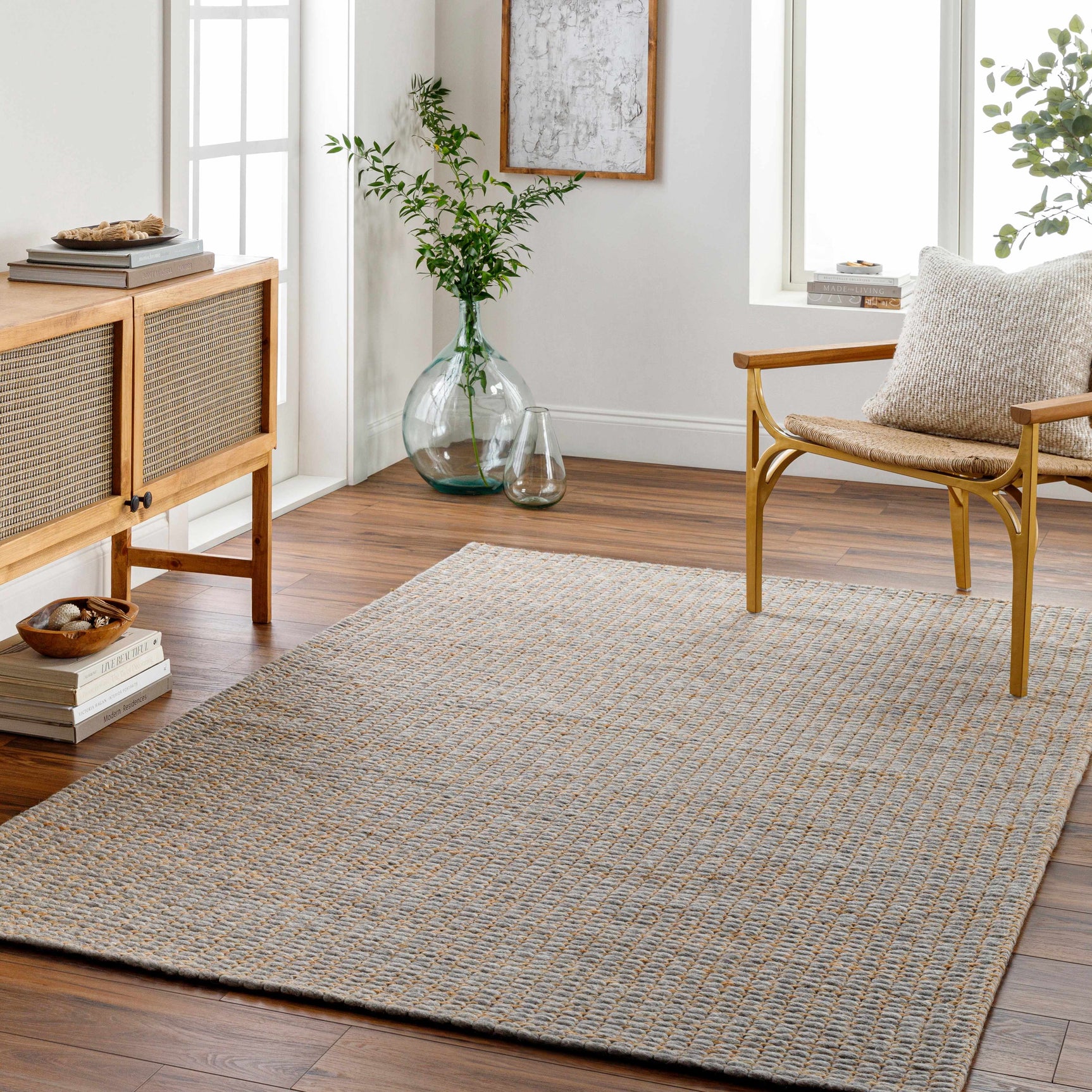 Riki Gray Area Rug - Ornate Home