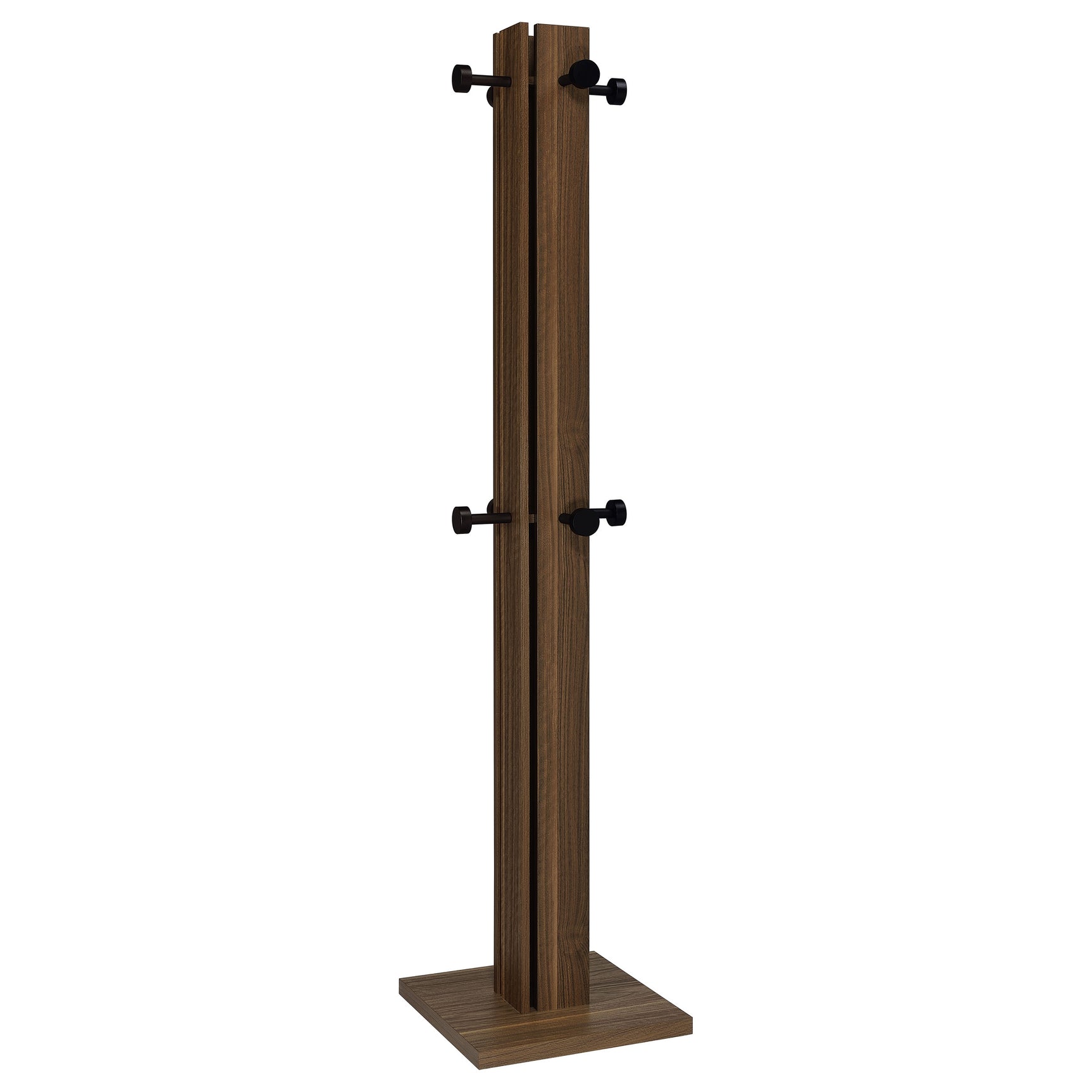Rikkie Walnut Coat Rack - Ornate Home