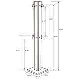 Rikkie Walnut Coat Rack - Ornate Home