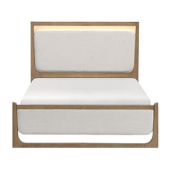 Riley Beige Queen Bed - Ornate Home