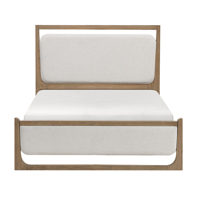Riley Beige Queen Bed - Ornate Home