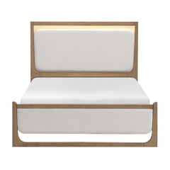 Riley Beige Queen Bed - Ornate Home
