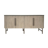 Riley Gray/Black Four-Door Sideboard - Ornate Home