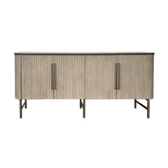 Riley Gray/Black Four-Door Sideboard - Ornate Home