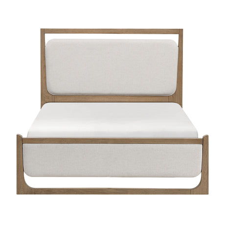 Riley Light Brown/Beige 4-Piece Queen Bedroom Set - Ornate Home