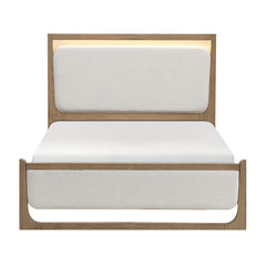 Riley Light Brown/Beige 4-Piece Queen Bedroom Set - Ornate Home