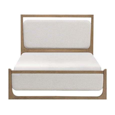 Riley Light Brown/Beige 5-Piece Queen Bedroom Set - Ornate Home