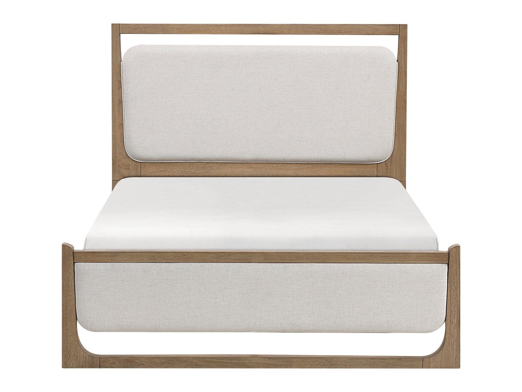 Riley Light Brown/Beige Eastern King Bed - Ornate Home
