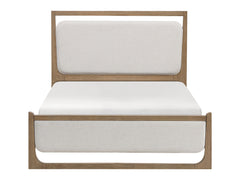 Riley Light Brown/Beige Eastern King Bed - Ornate Home