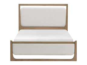 Riley Light Brown/Beige Eastern King Bed - Ornate Home