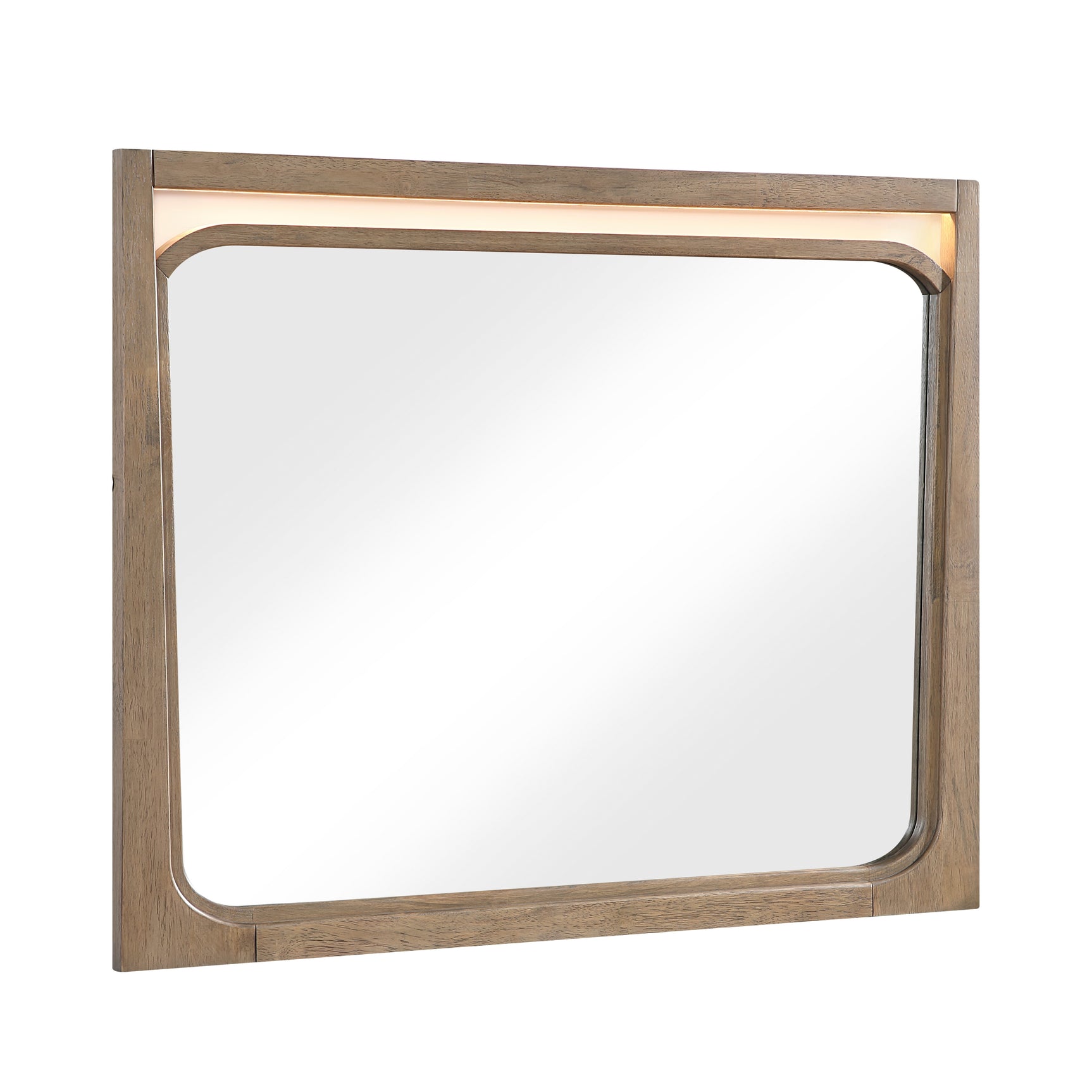 Riley Light Brown Mirror - Ornate Home