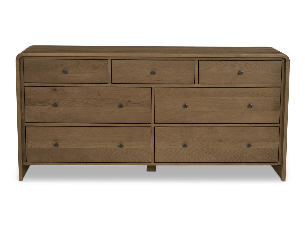 Riley Oak 7 Drawer Dresser - Ornate Home
