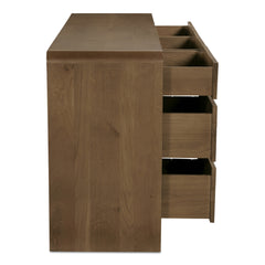 Riley Oak 7 Drawer Dresser - Ornate Home