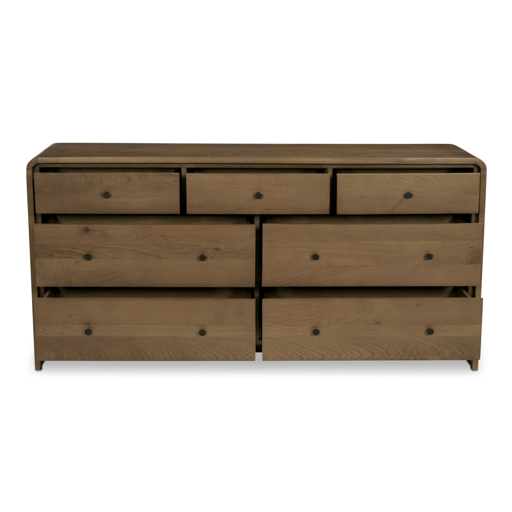 Riley Oak 7 Drawer Dresser - Ornate Home