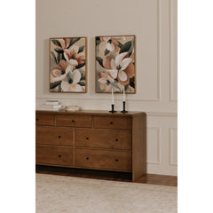 Riley Oak 7 Drawer Dresser - Ornate Home