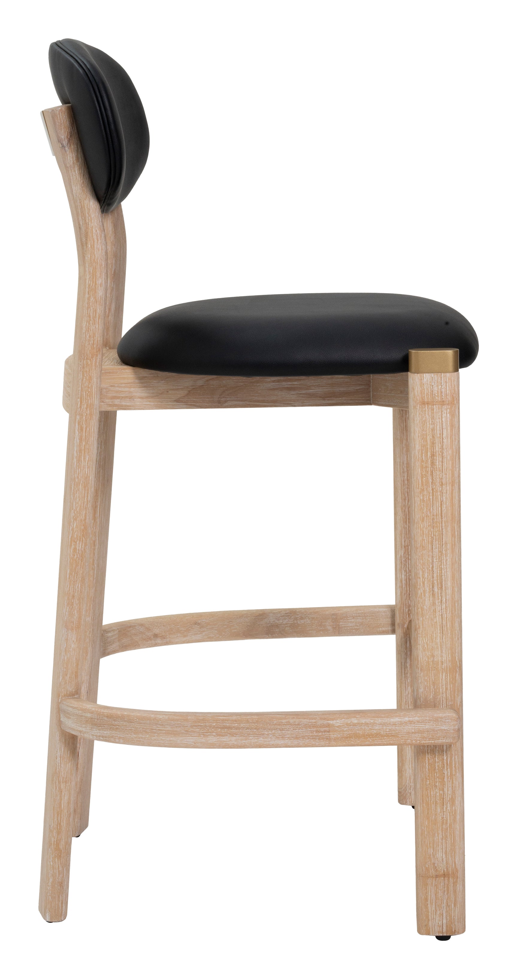 Rilou Black & Natural Barstool (Set of 2)