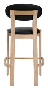 Rilou Black & Natural Barstool (Set of 2)