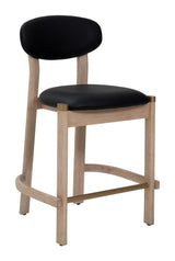 Rilou Black & Natural Counter Stool (Set of 2)