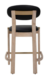 Rilou Black & Natural Counter Stool (Set of 2)