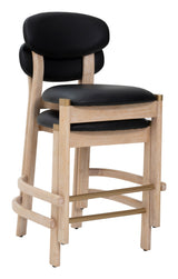 Rilou Black & Natural Counter Stool (Set of 2)