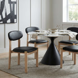 Rilou Black & Natural Dining Chair (Set of 2)