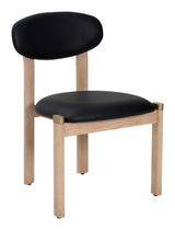 Rilou Black & Natural Dining Chair (Set of 2)