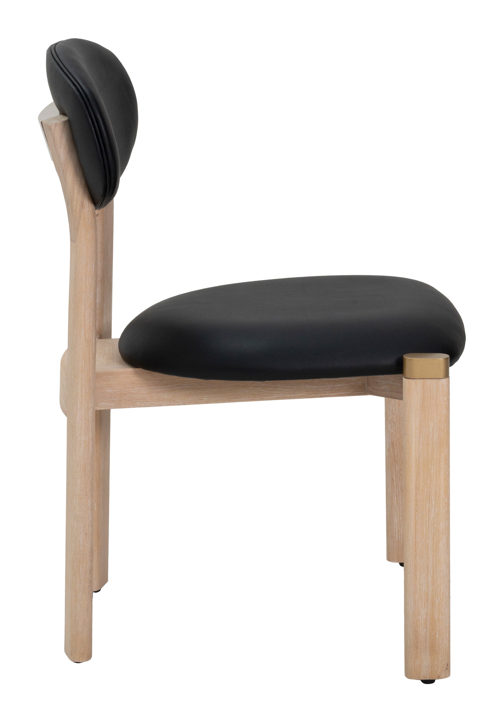 Rilou Black & Natural Dining Chair (Set of 2)
