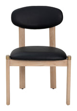 Rilou Black & Natural Dining Chair (Set of 2)