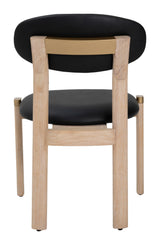 Rilou Black & Natural Dining Chair (Set of 2)