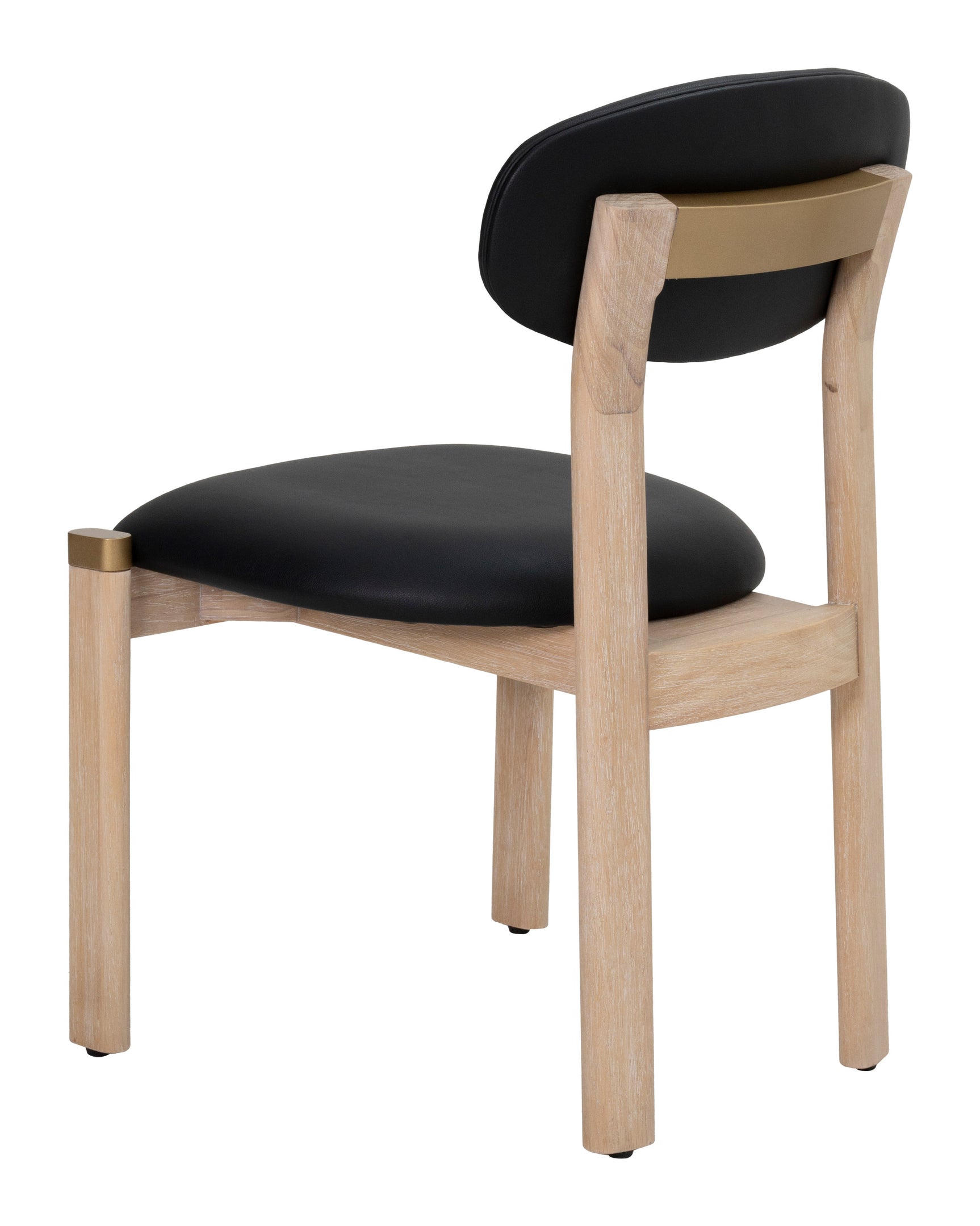 Rilou Black & Natural Dining Chair (Set of 2)