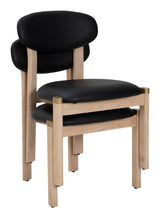 Rilou Black & Natural Dining Chair (Set of 2)