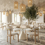 Rilou White & Natural Dining Chair (Set of 2) - Ornate Home