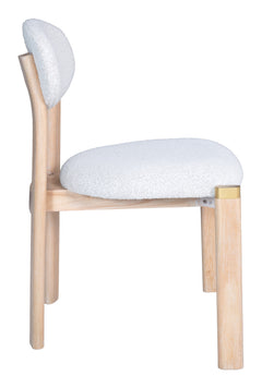 Rilou White & Natural Dining Chair (Set of 2) - Ornate Home