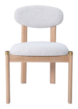 Rilou White & Natural Dining Chair (Set of 2) - Ornate Home
