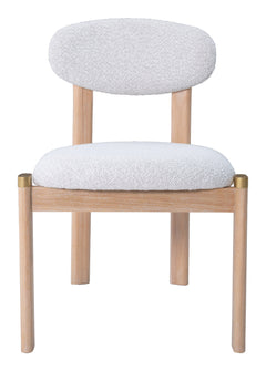 Rilou White & Natural Dining Chair (Set of 2) - Ornate Home