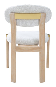 Rilou White & Natural Dining Chair (Set of 2) - Ornate Home