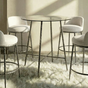 Rilva Gunmetal Counter Height Table - Ornate Home
