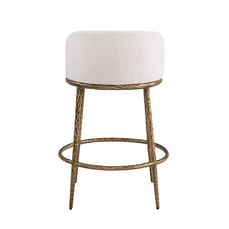 Rilva Matte Gold Counter Height Stool - Ornate Home