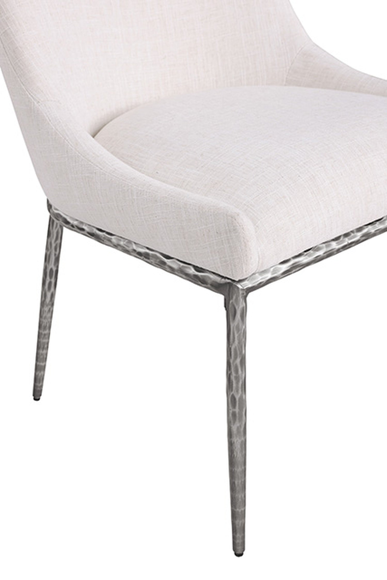 Rilva White/Gunmetal Counter Height Stool - Ornate Home