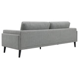 Rilynn Grey 2-piece Upholstered Track Arm Sofa Set - Ornate Home